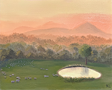 Across the valley, towards the Stirlings